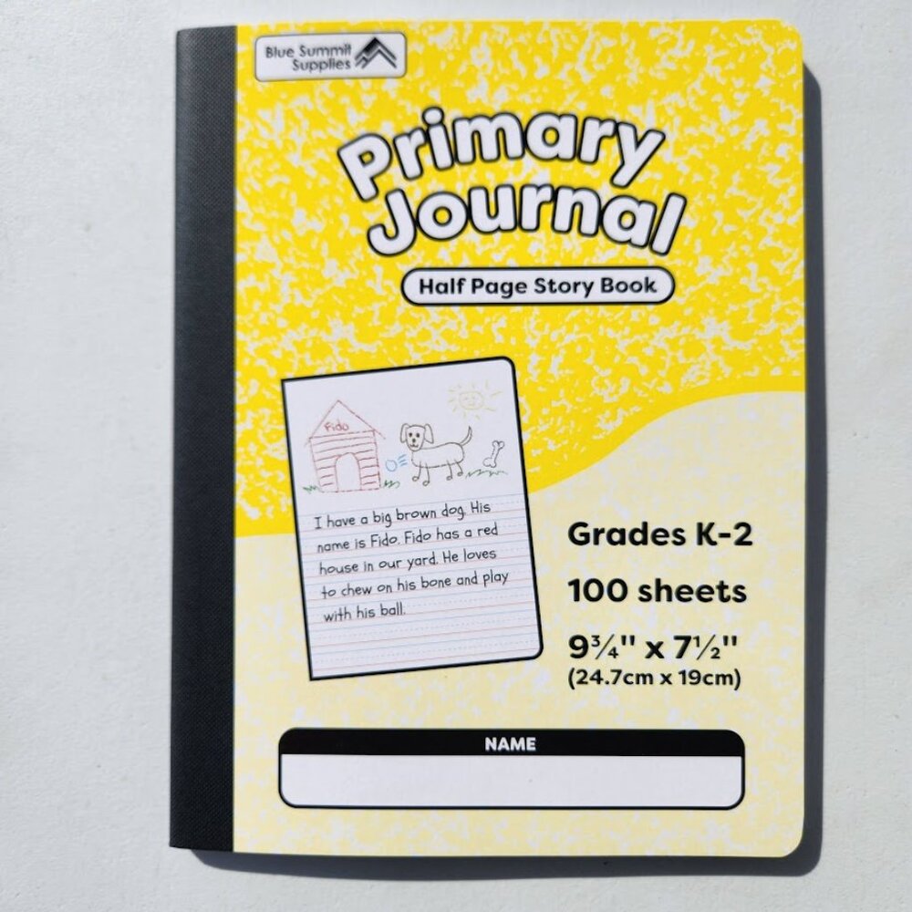 Primary Composition Notebook Grades K-2 Primary Journal Grades Writing Drawing J